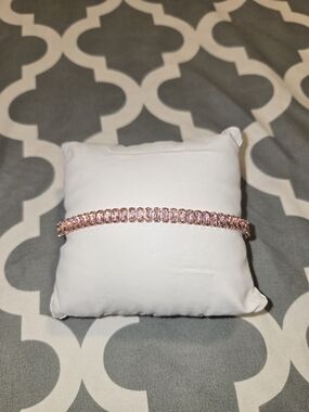 Pink Crystal Tennis Bracelet